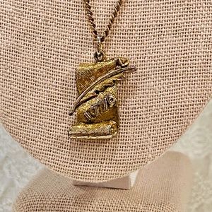 BUNDLE ONLY-Vintage Gold-Tone Declaration of Independence Charm Necklace